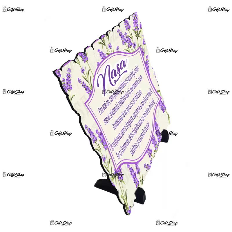 Nasa este acel om ... lavanda, placheta cu mesaj